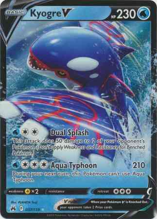Kyogre V - 037/159 - Rare Holo V [swsh125-037] [Ultra]