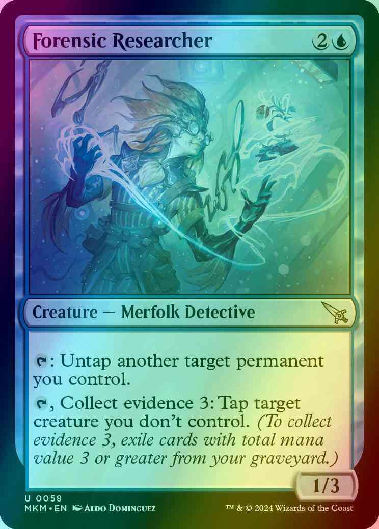 Forensic Researcher [58] [Murders at Karlov Manor] [Foil]