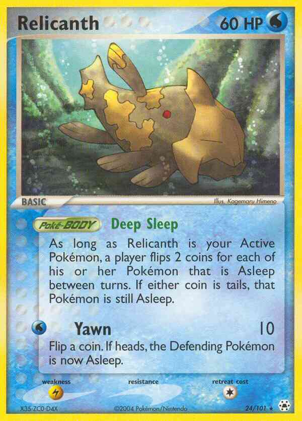 Relicanth - 24/101 - Rare [ex5-24] [Reverse Holo]