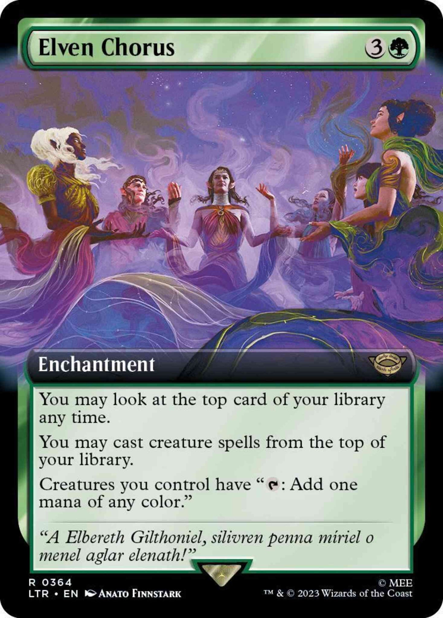 Elven Chorus [364] [Extended Art] [The Lord of the Rings: Tales of Middle-earth] [Non-Foil]