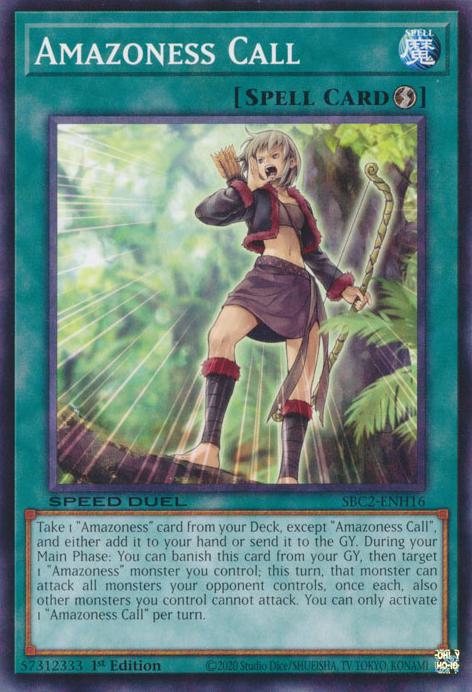 Amazoness Call - SBC2-ENH16 - Common - 1st Edition
