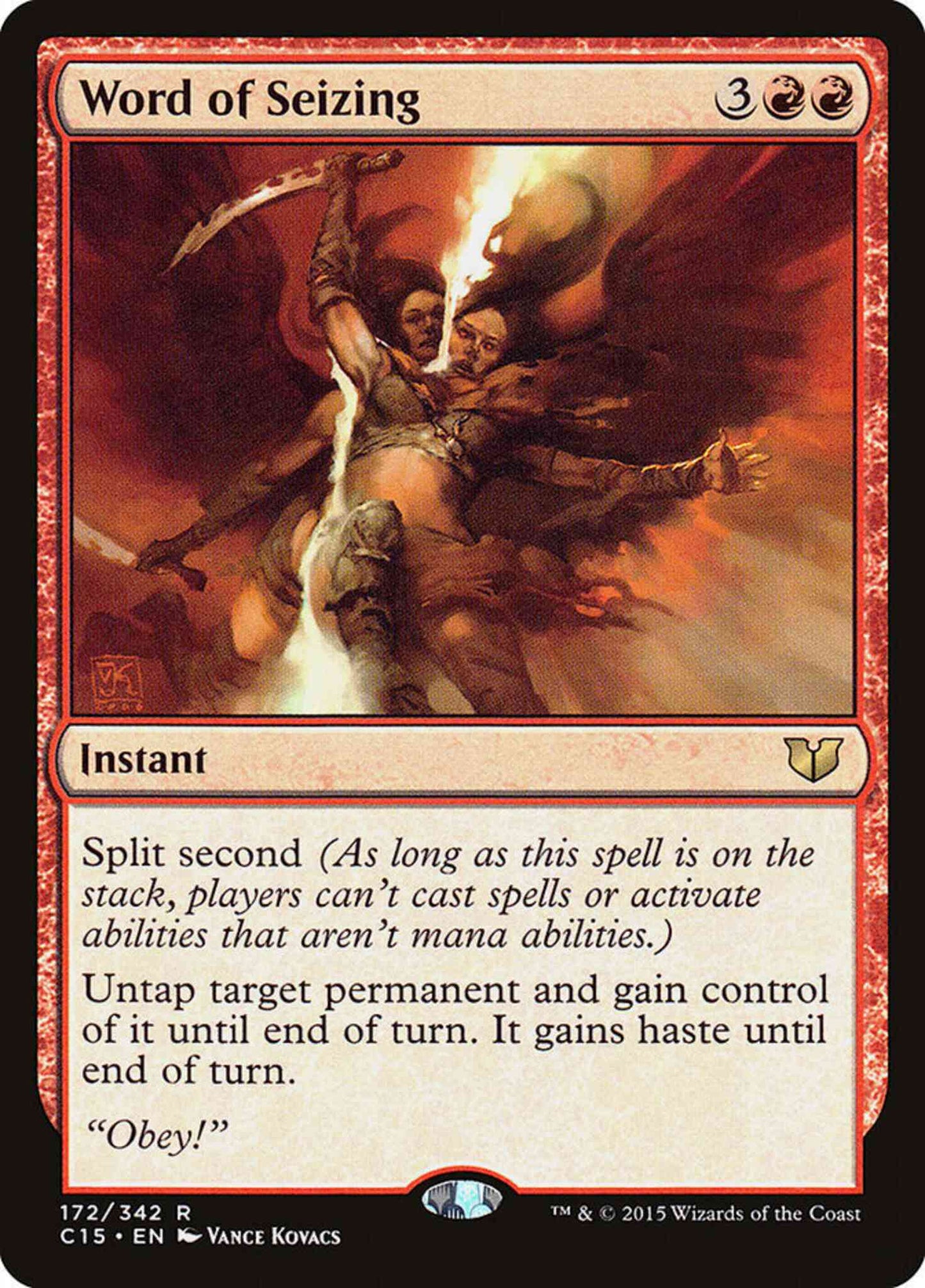Word of Seizing [172] [Commander 2015] [Non-Foil]