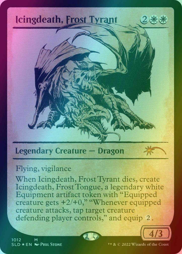 Icingdeath, Frost Tyrant [1012b] [Rulebook Showcase] [Here Be Dragons] [Secret Lair Drop] [Foil]