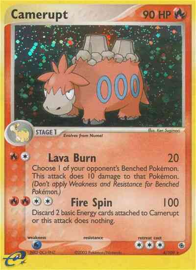 Camerupt - 4/109 - Rare Holo [ex1-4] [Reverse Holo]