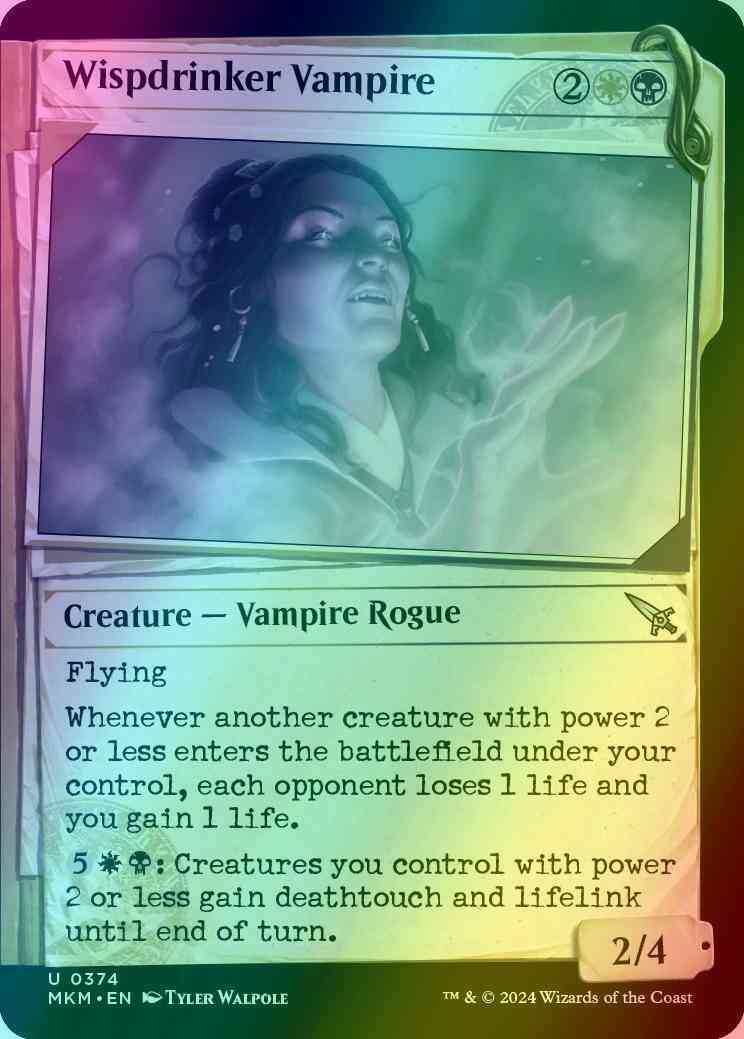Wispdrinker Vampire [374] [Dossier Showcase] [Murders at Karlov Manor] [Foil]