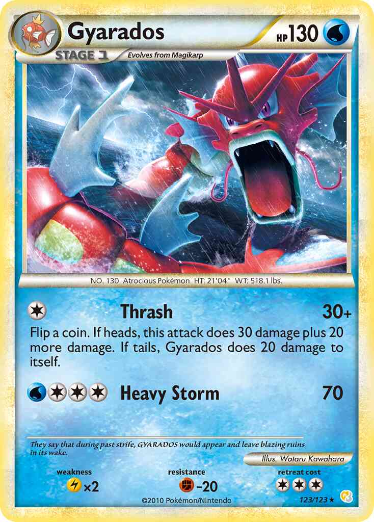 Gyarados - 123/123 - Rare Holo [hgss1-123] [Holo]