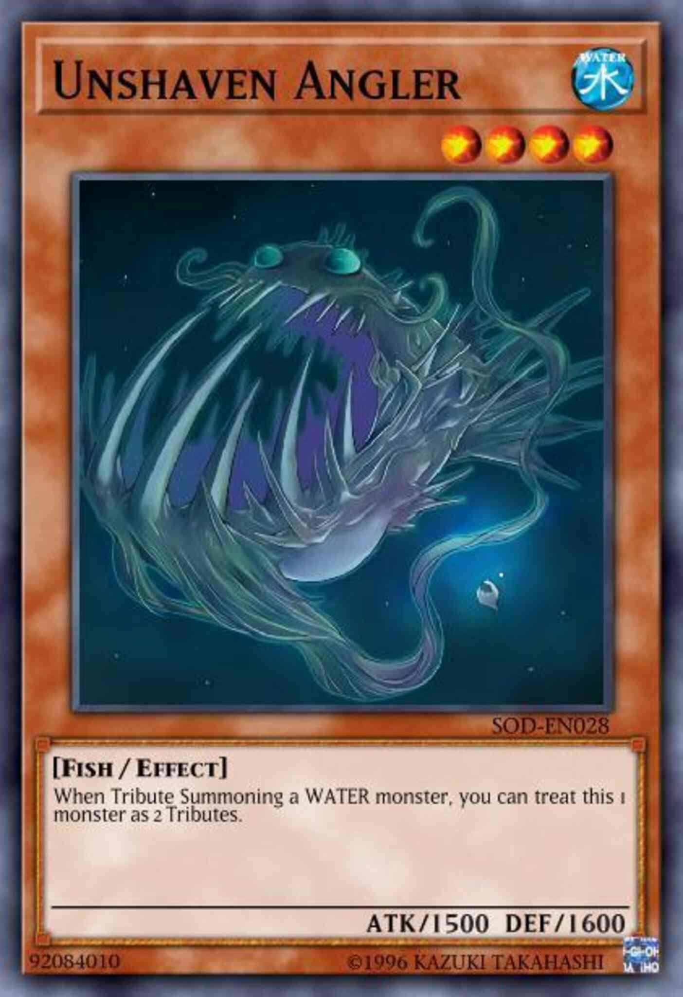 Unshaven Angler - DR3-EN028 - Common - Unlimited