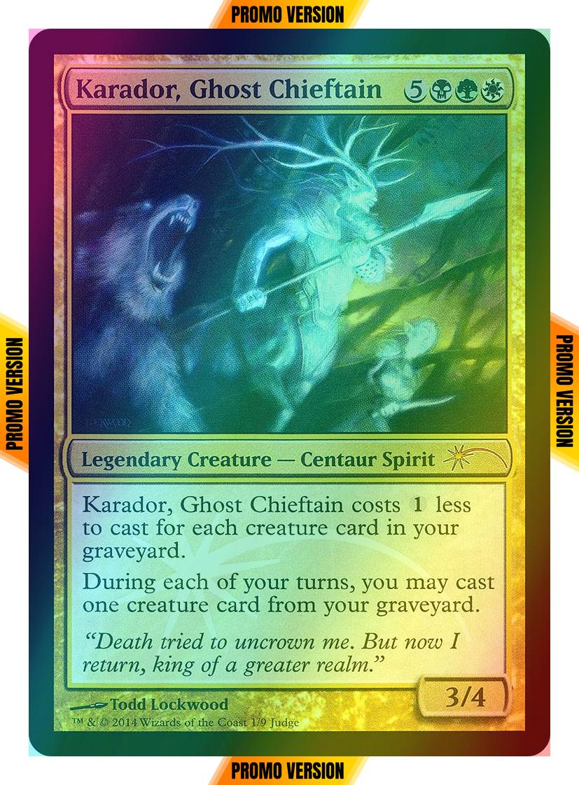 Karador, Ghost Chieftain [Judge Gift Cards 2014] [Foil]