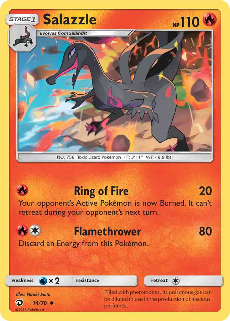 Salazzle - 14/70 - Uncommon [sm75-14] [Reverse Holo]