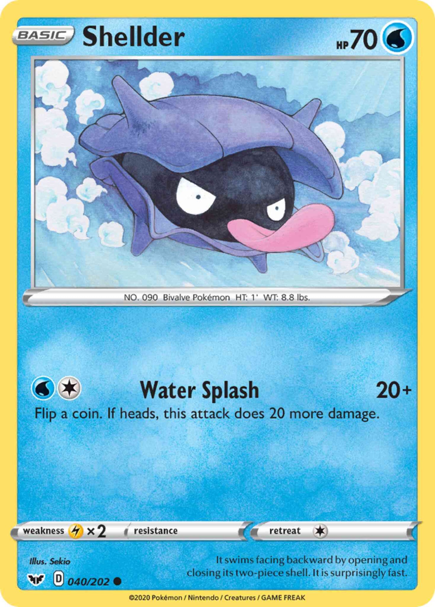 Shellder - 040/202 - Common [swsh1-040] [Non-Holo]