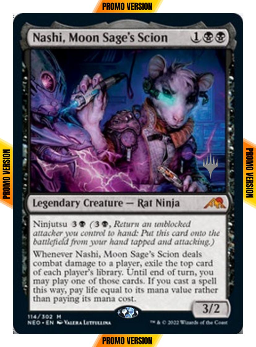 Nashi, Moon Sage's Scion [Promo Pack] [114p] [Kamigawa: Neon Dynasty: Promos] [Non-Foil]