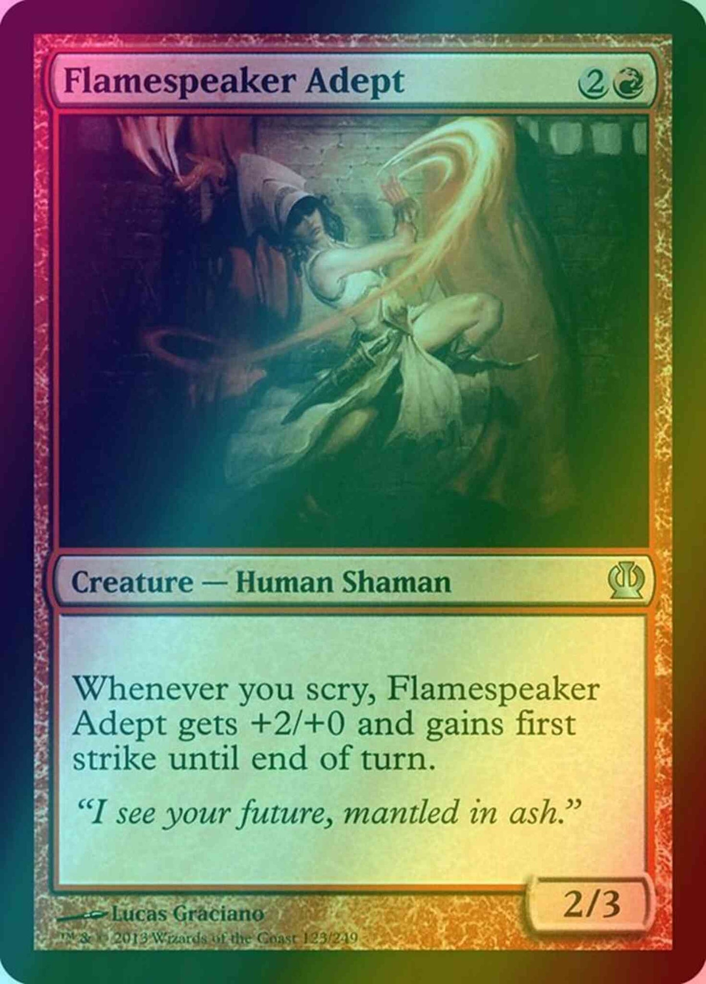 Flamespeaker Adept [123] [Theros] [Foil]
