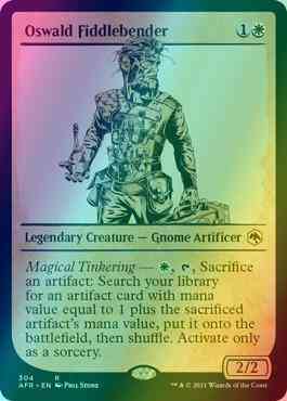 Oswald Fiddlebender [304] [Rulebook Showcase] [Adventures in the Forgotten Realms] [Foil]