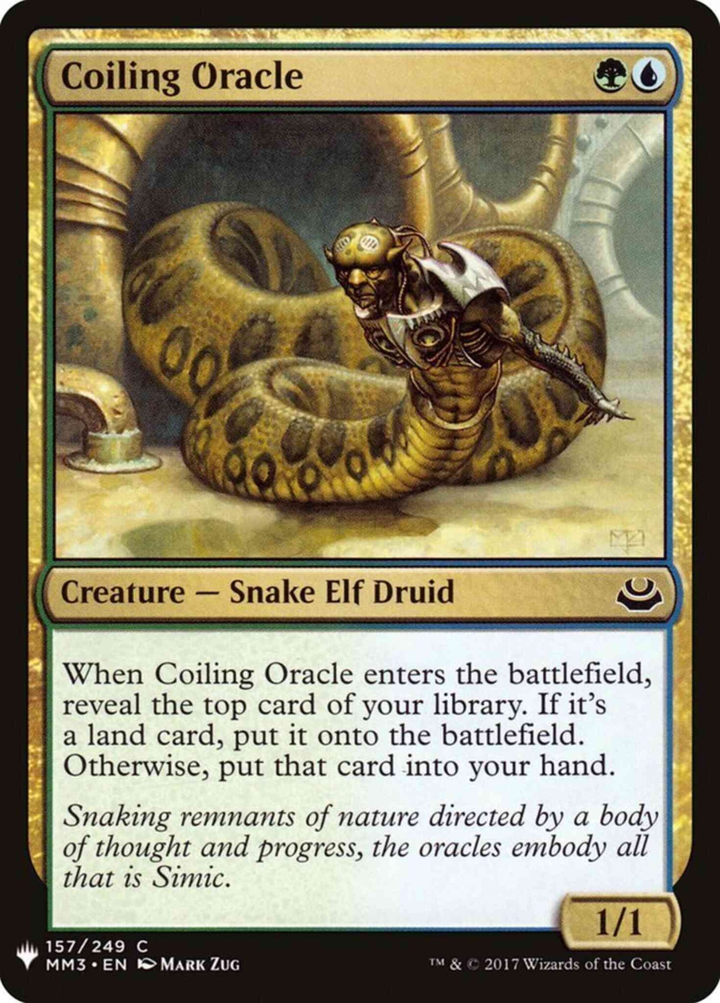 Coiling Oracle [MM3-157] [The List] [Non-Foil]