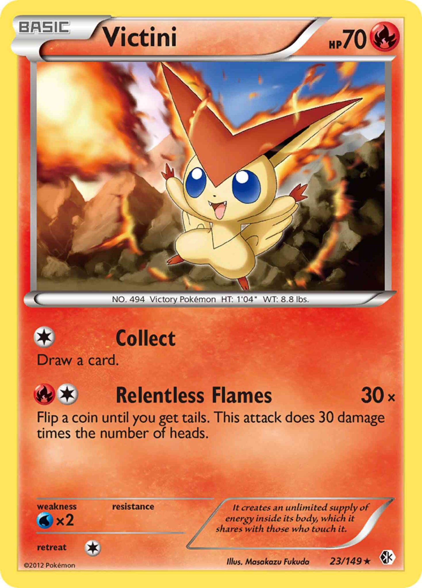 Victini - 23/149 - Rare [bw7-23] [Reverse Holo]