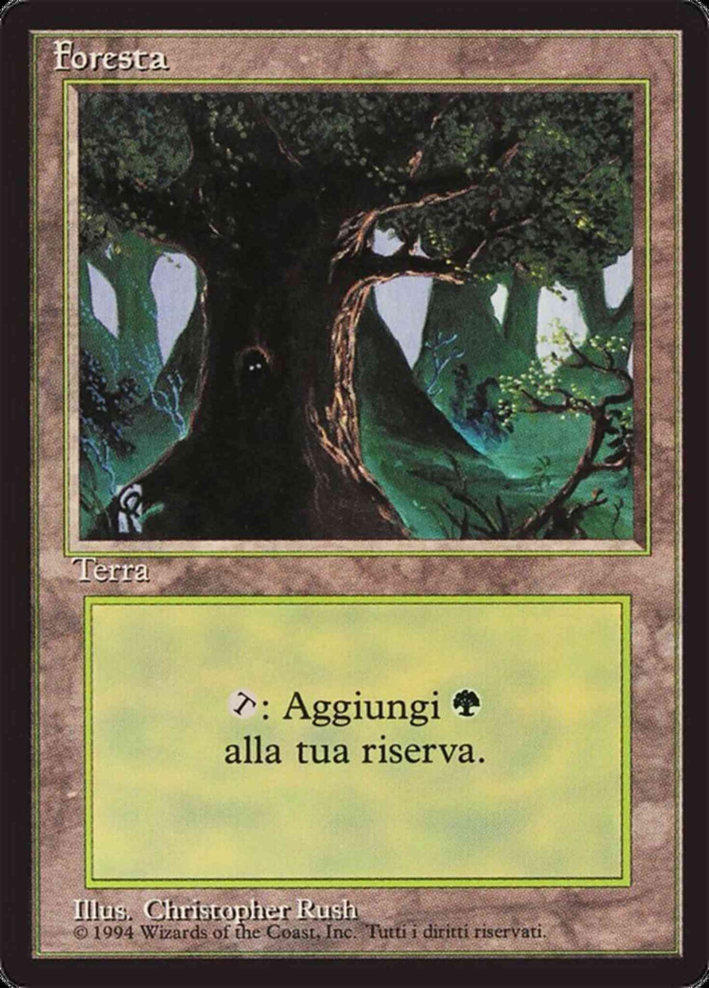 Forest - Italian [Animal in tree] [306] [Foreign Black Border: Italian] [Non-Foil]