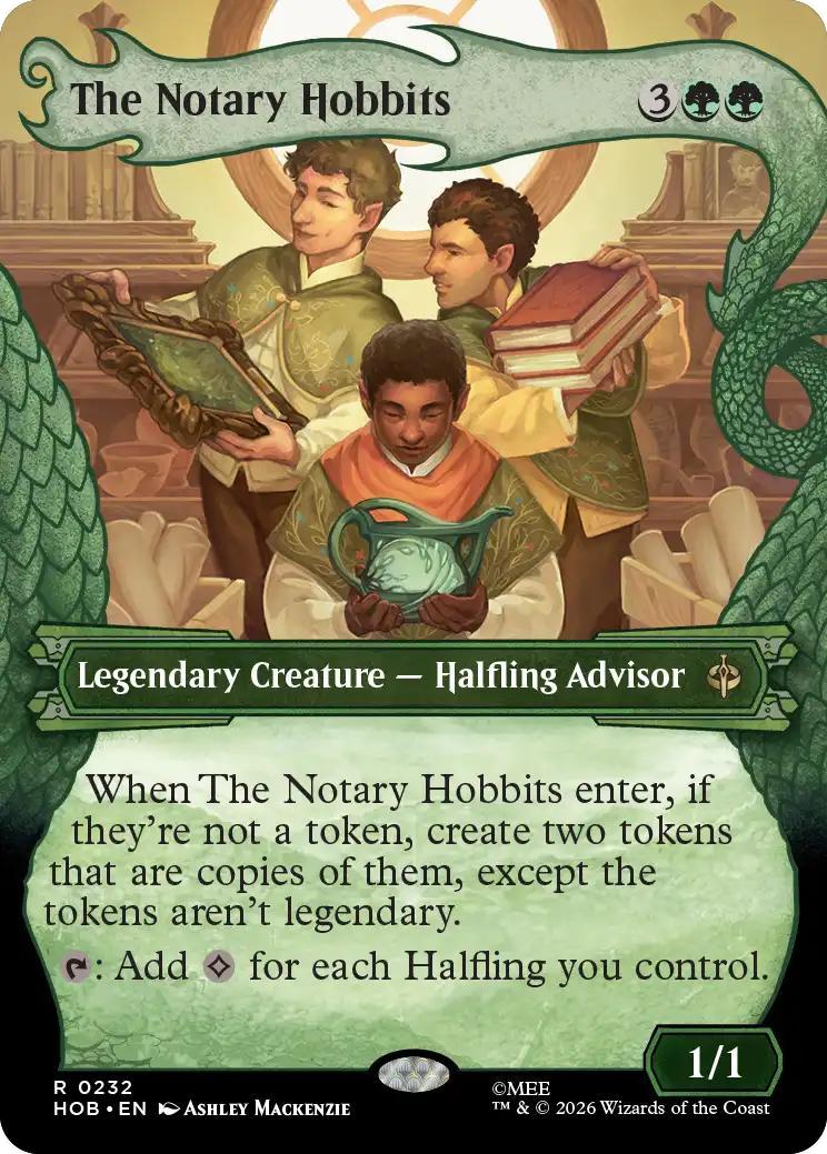 The Notary Hobbits [232] [Borderless] [Dragon Hoard] [The Hobbit] [Non-Foil]