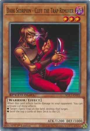 Dark Scorpion - Cliff the Trap Remover - SGX3-ENI02 - Common - 1st Edition