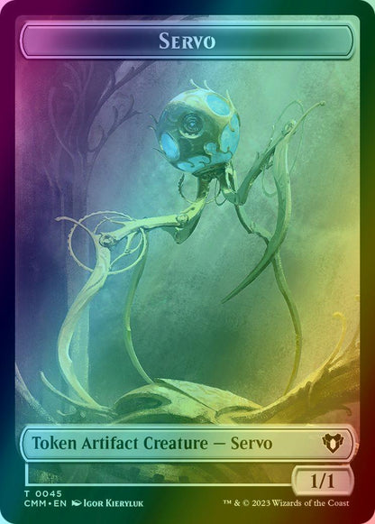 Construct Token (42) // Servo Token (45) [Commander Masters: Tokens] [Foil]