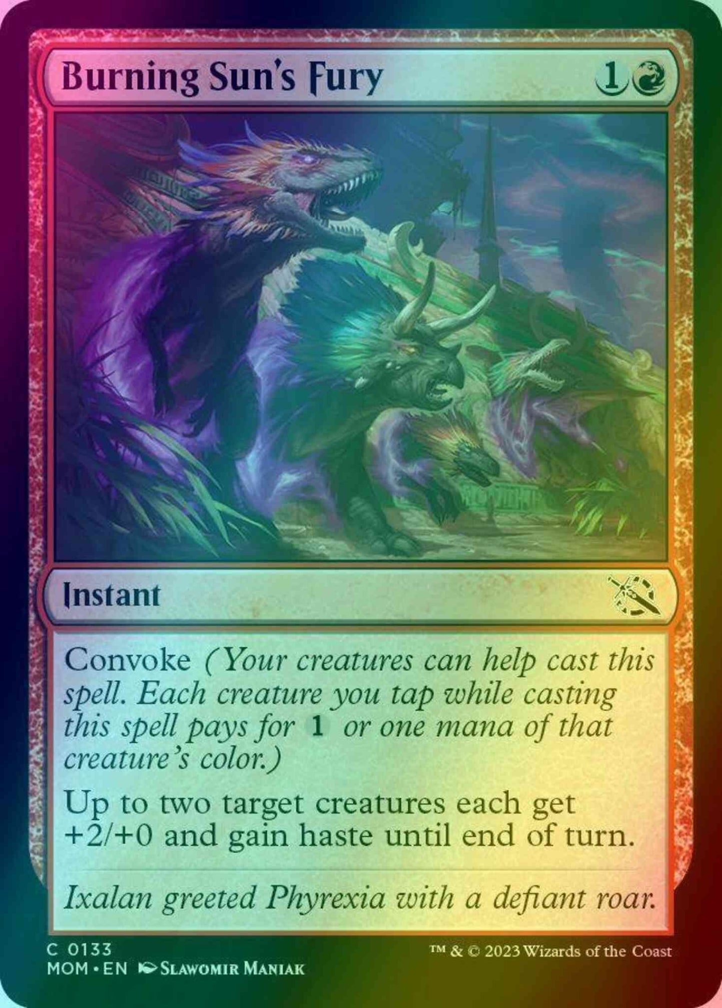 Burning Sun's Fury [133] [March of the Machine] [Foil]
