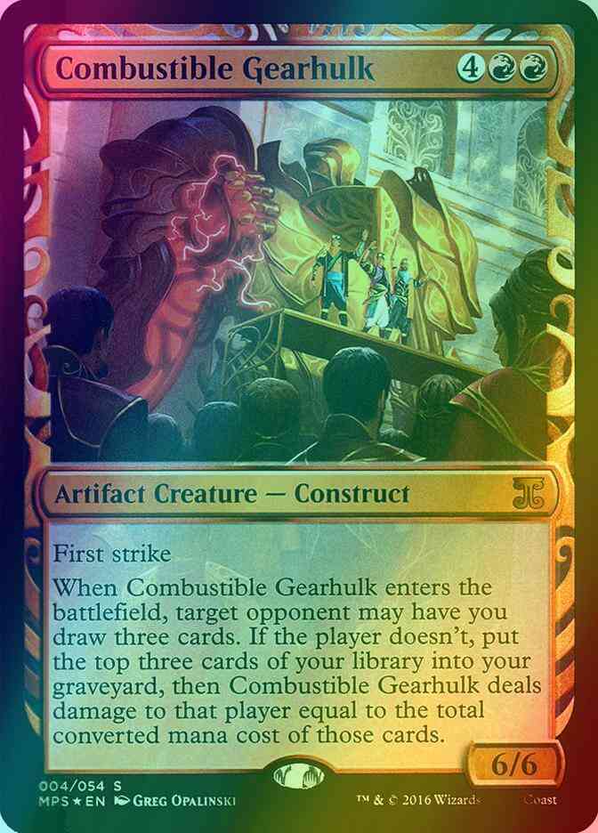 Combustible Gearhulk [4] [Masterpiece Series] [Kaladesh Inventions] [Foil]