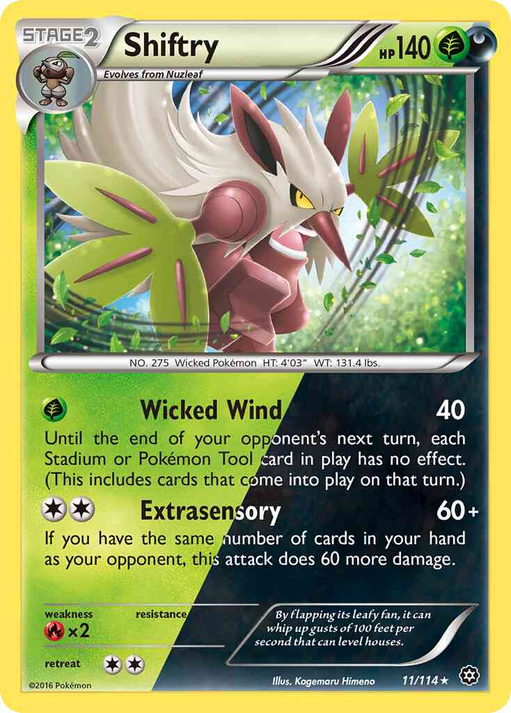 Shiftry - 11/114 - Rare Holo [xy11-11] [Holo]
