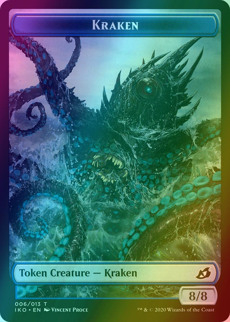 Human Soldier Token (05) // Kraken Token (06) [Ikoria Lair of Behemoths Tokens] [Foil]