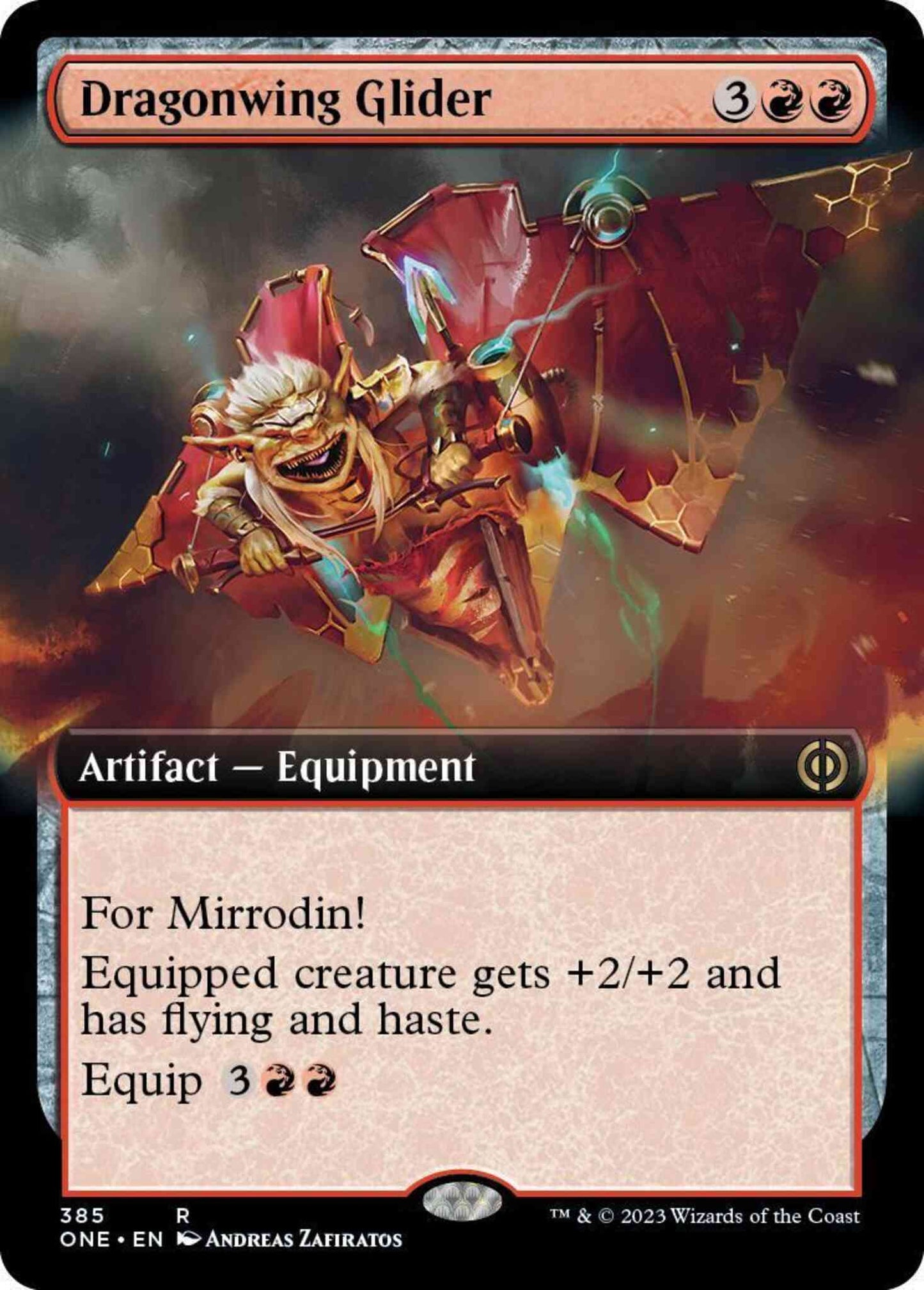 Dragonwing Glider [385] [Extended Art] [Phyrexia: All Will Be One] [Non-Foil]