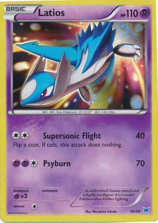 Latios Holo - 30/30 - [XY Trainer Kit (Latios)] (Holo)] [Holo]