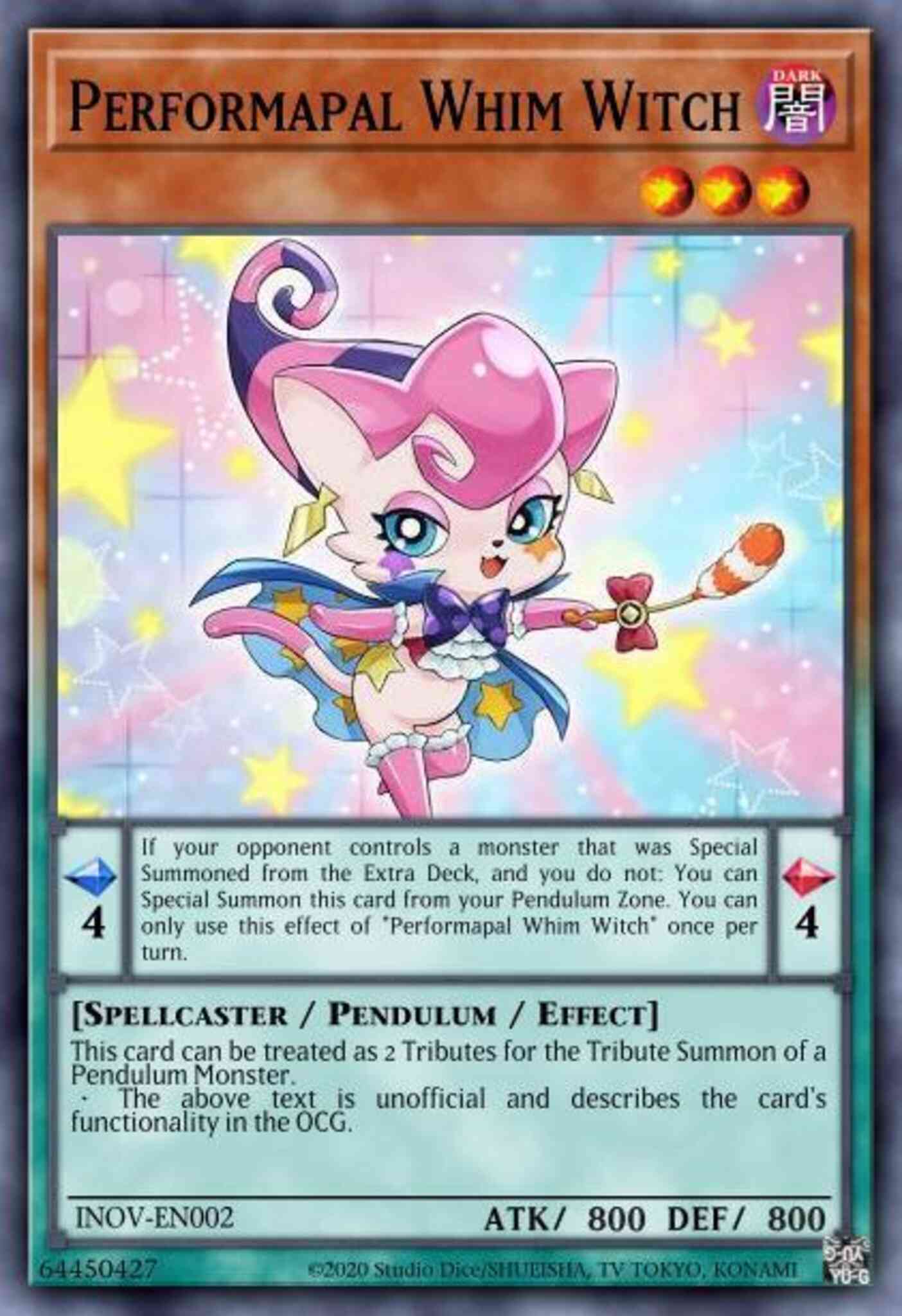 Performapal Whim Witch - INOV-EN002 - Rare - Unlimited