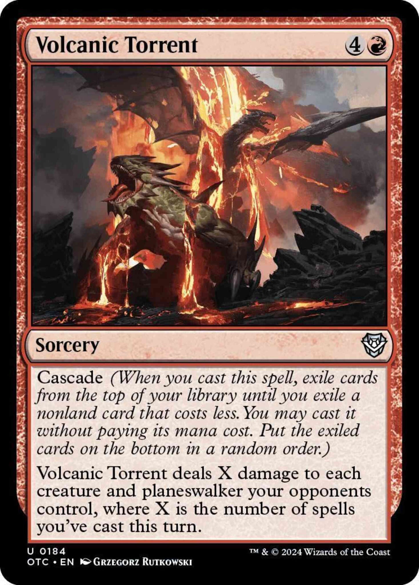 Volcanic Torrent [184] [Outlaws of Thunder Junction: Commander] [Non-Foil]