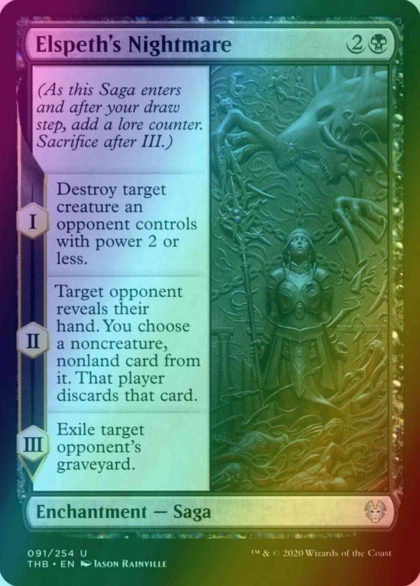 Elspeth's Nightmare [91] [Theros Beyond Death] [Foil]