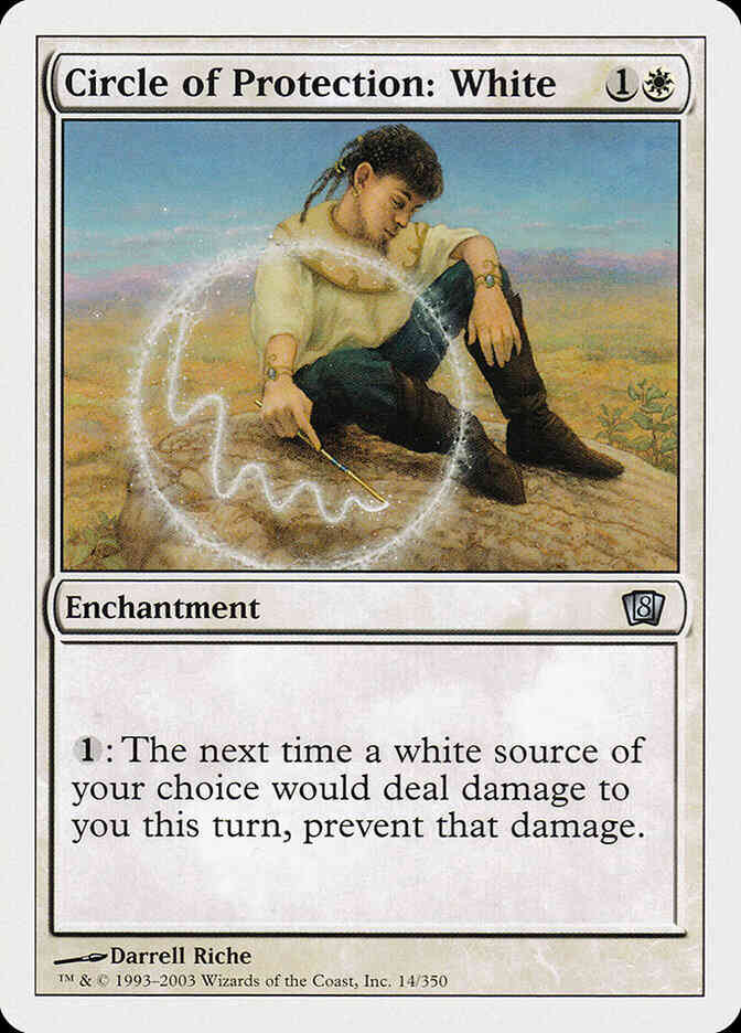 Circle of Protection: White [14] [Eighth Edition] [Non-Foil]