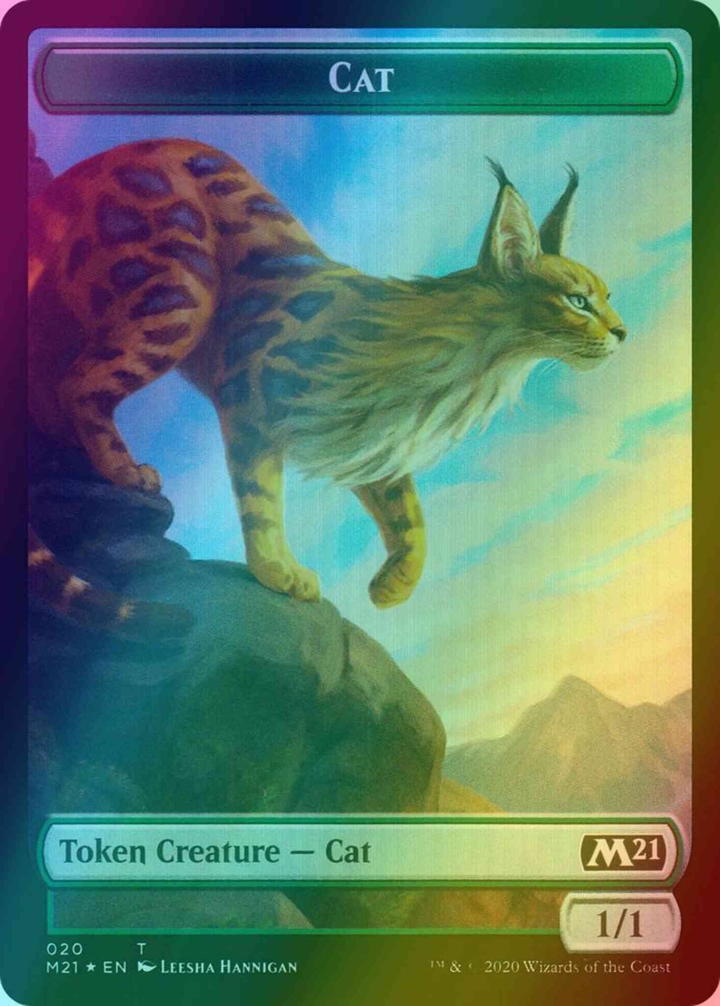 Cat Token (20) // Soldier Token (05) [Core Set 2021 Tokens] [Foil]