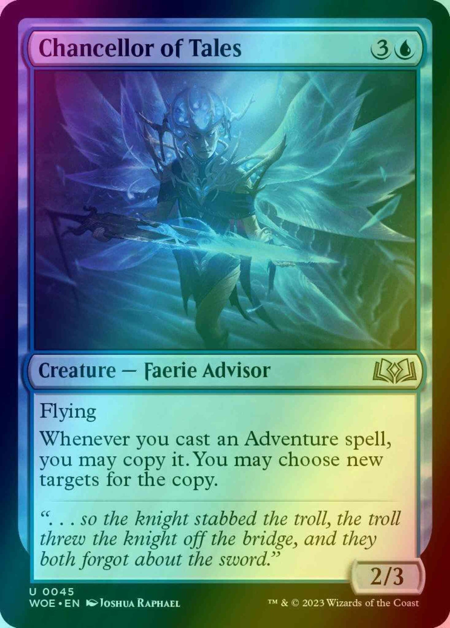 Chancellor of Tales [45] [Wilds of Eldraine] [Foil]
