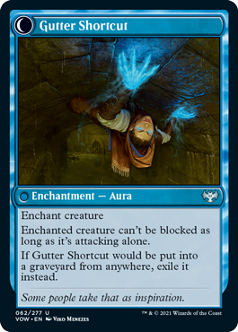 Gutter Skulker // Gutter Shortcut [62] [Innistrad: Crimson Vow] [Non-Foil]