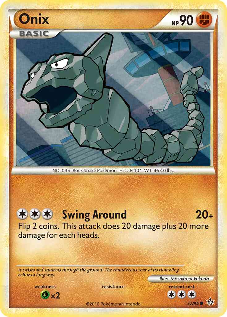 Onix - 57/95 - Common [hgss2-57] [Reverse Holo]
