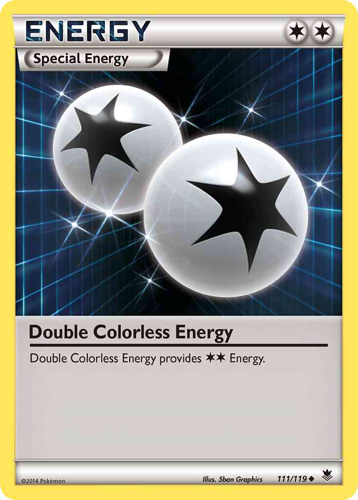 Double Colorless Energy - 111/119 - Uncommon [xy4-111] [Reverse Holo]