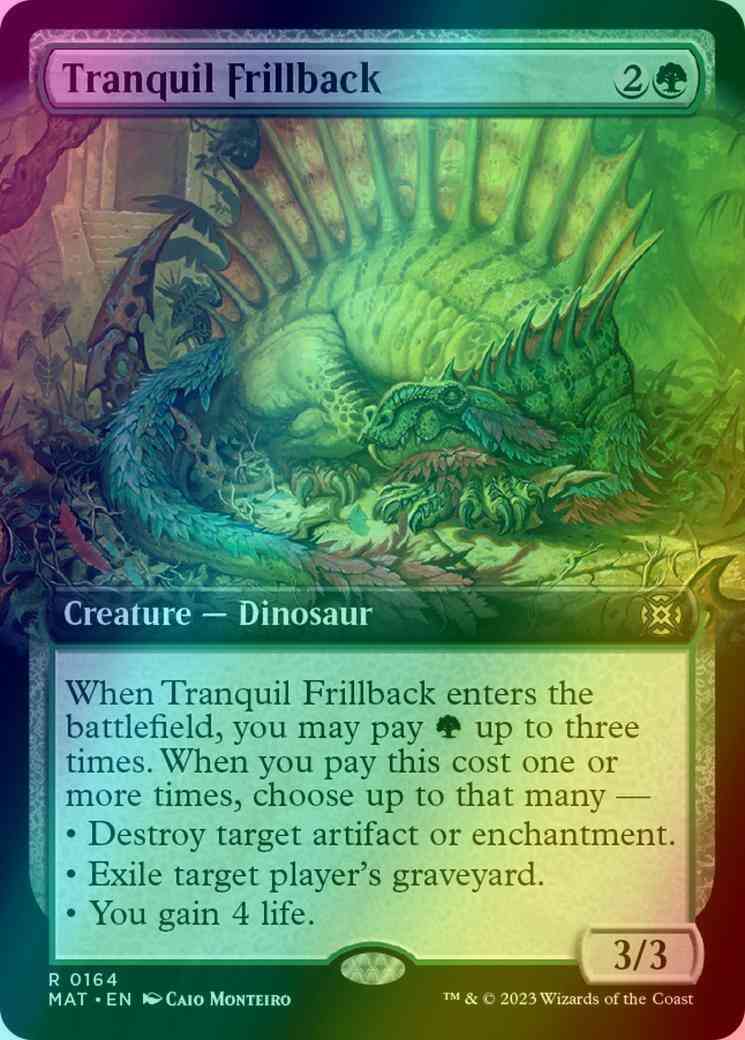 Tranquil Frillback [164] [Extended Art] [March of the Machine: The Aftermath] [Foil]