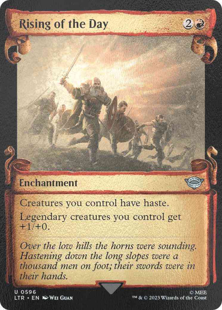 Rising of the Day [596] [Scrolls Showcase] [The Lord of the Rings: Tales of Middle-earth] [Silver Foil]