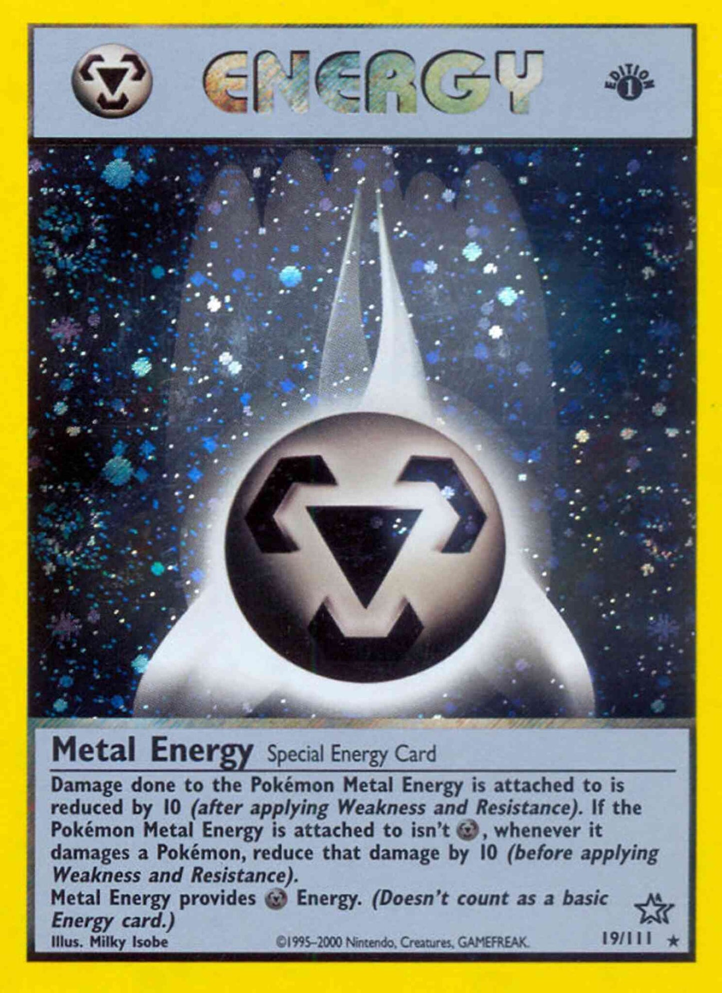 Metal Energy - 19/111 - Rare - 1st Edition [neo1-19] [Holo]
