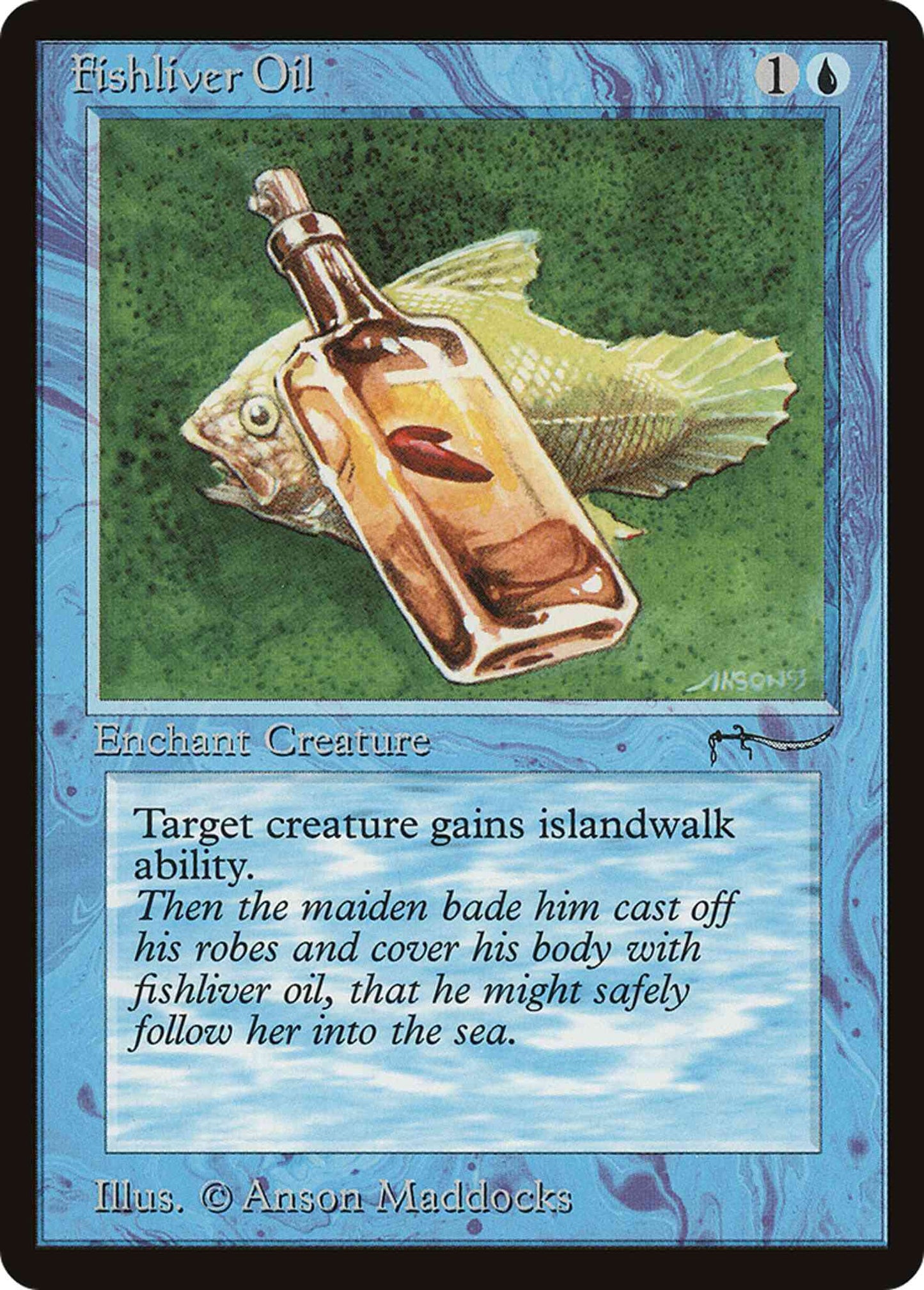 Fishliver Oil [Light] [13c] [Arabian Nights] [Non-Foil]