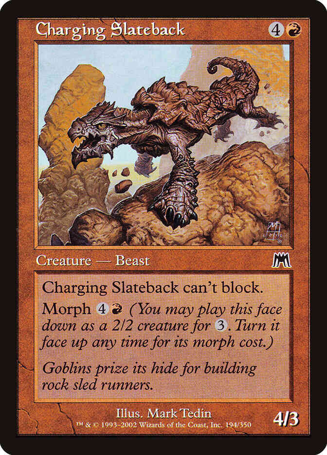 Charging Slateback [194] [Onslaught] [Non-Foil]