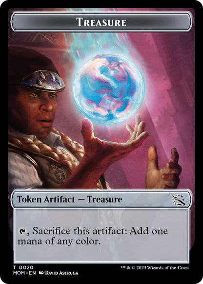 Spirit Token (09) // Treasure Token (20) [March of the Machine: Commander: Tokens] [Non-Foil]