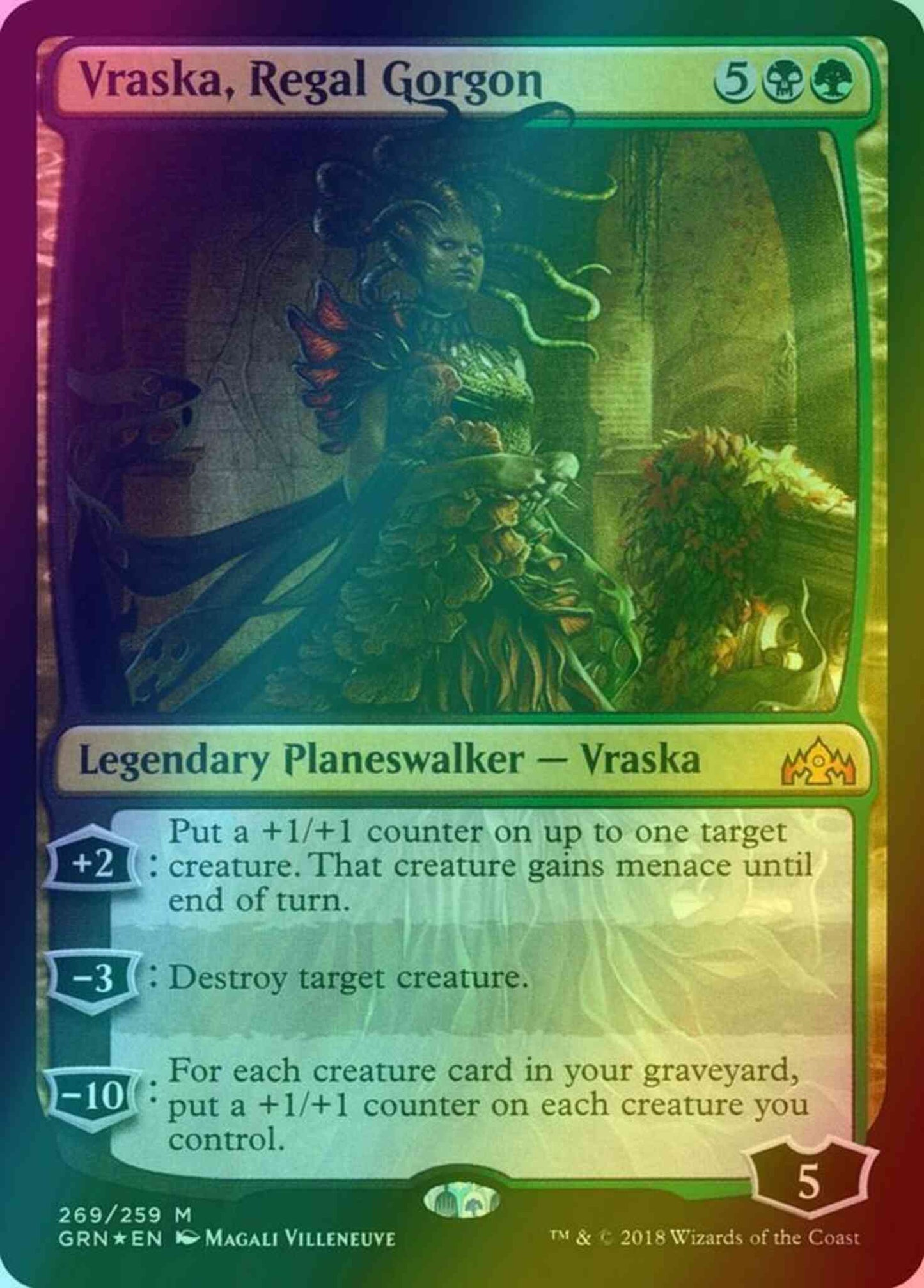 Vraska, Regal Gorgon [269] [Guilds of Ravnica] [Foil]