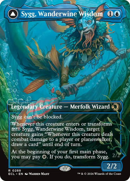 Sygg, Wanderwine Wisdom // Sygg, Wanderbrine Shield [288] [Borderless] [Lorwyn Eclipsed] [Non-Foil]