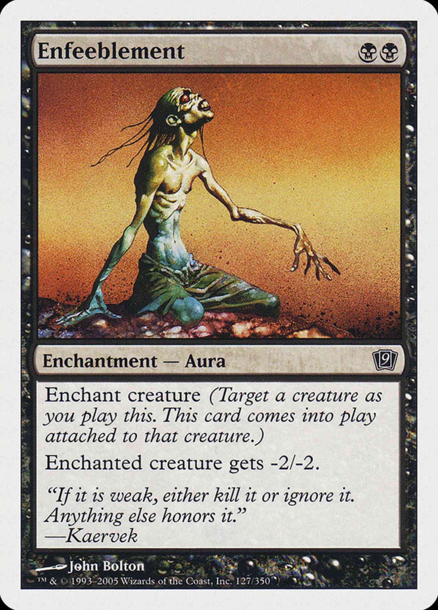 Enfeeblement [127] [Ninth Edition] [Non-Foil]