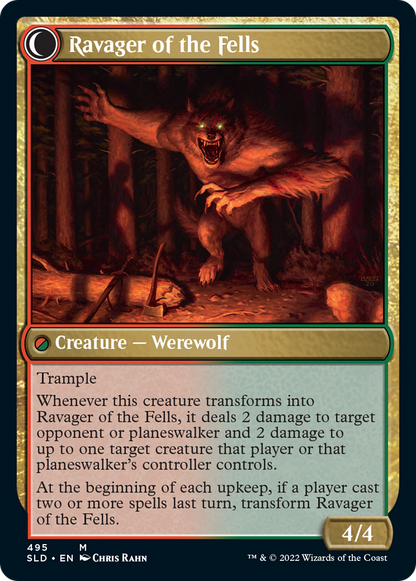 Huntmaster of the Fells // Ravager of the Fells [0495] [Chris Rahn] [Secret Lair Drop] [Non-Foil]