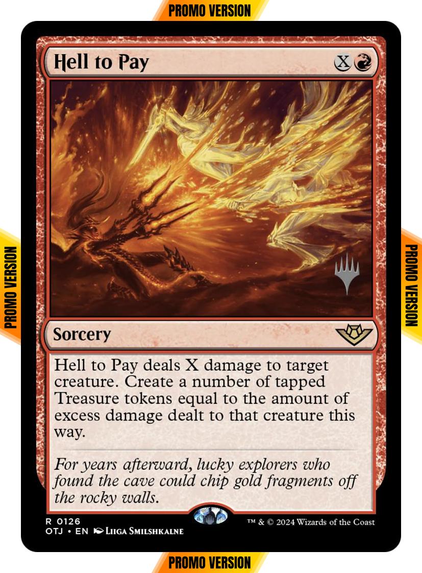 Hell to Pay [126p] [Promo Pack] [Outlaws of Thunder Junction: Promos] [Non-Foil]