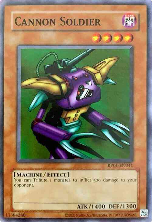 Cannon Soldier - 2020 Date Reprint - RP01-EN041 - Common - Unlimited